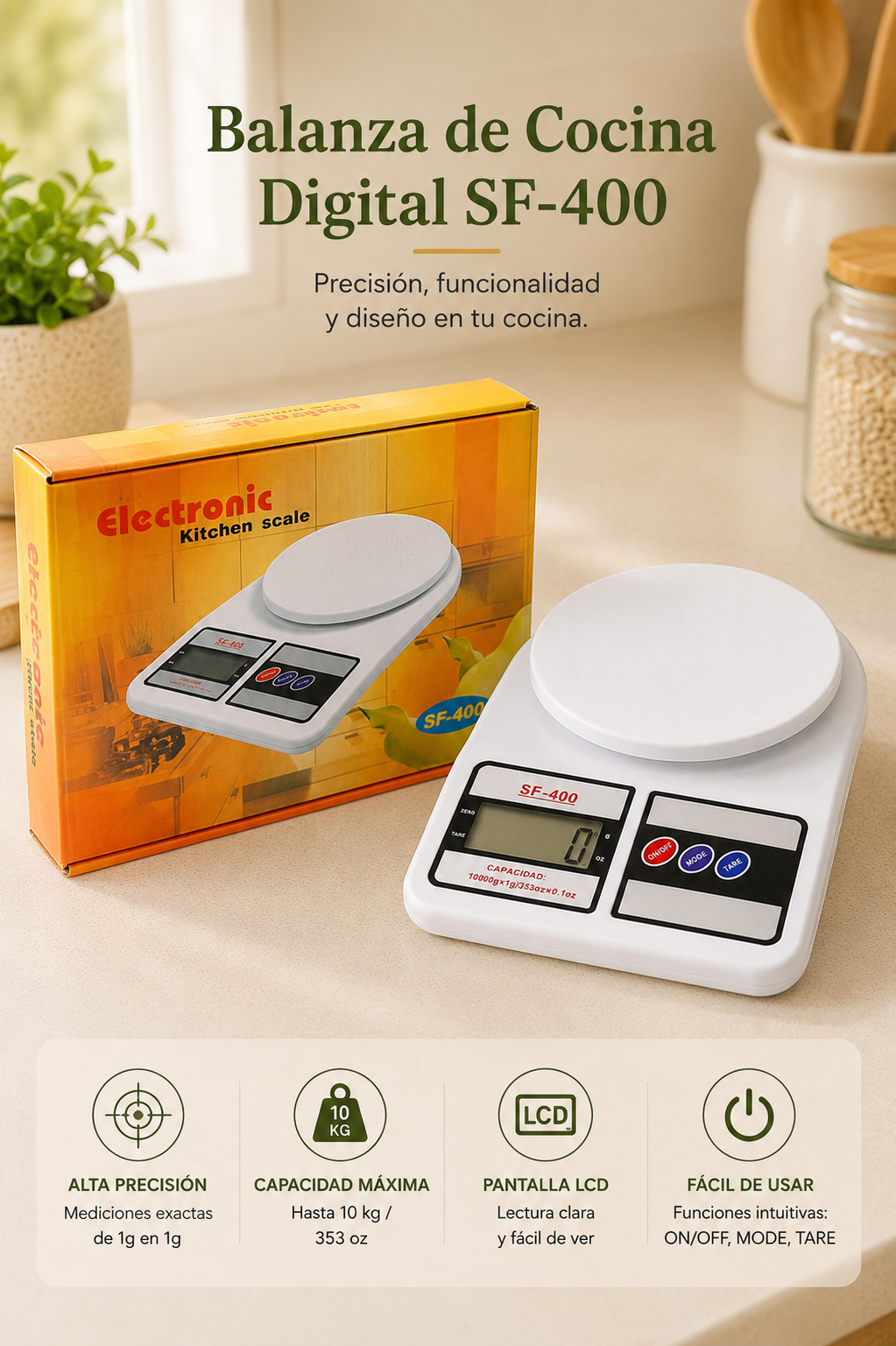 ⚖️ Gramera Digital de Cocina